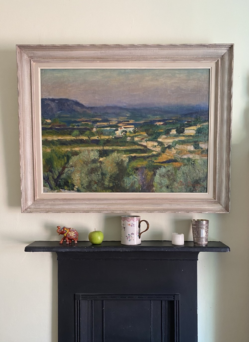 Olive trees in Provence, 1926 the South of France mediterranean landscape large oil on canvas View II