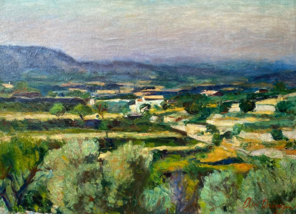 Olive trees in Provence, 1926 the South of France mediterranean landscape large oil on canvas View III