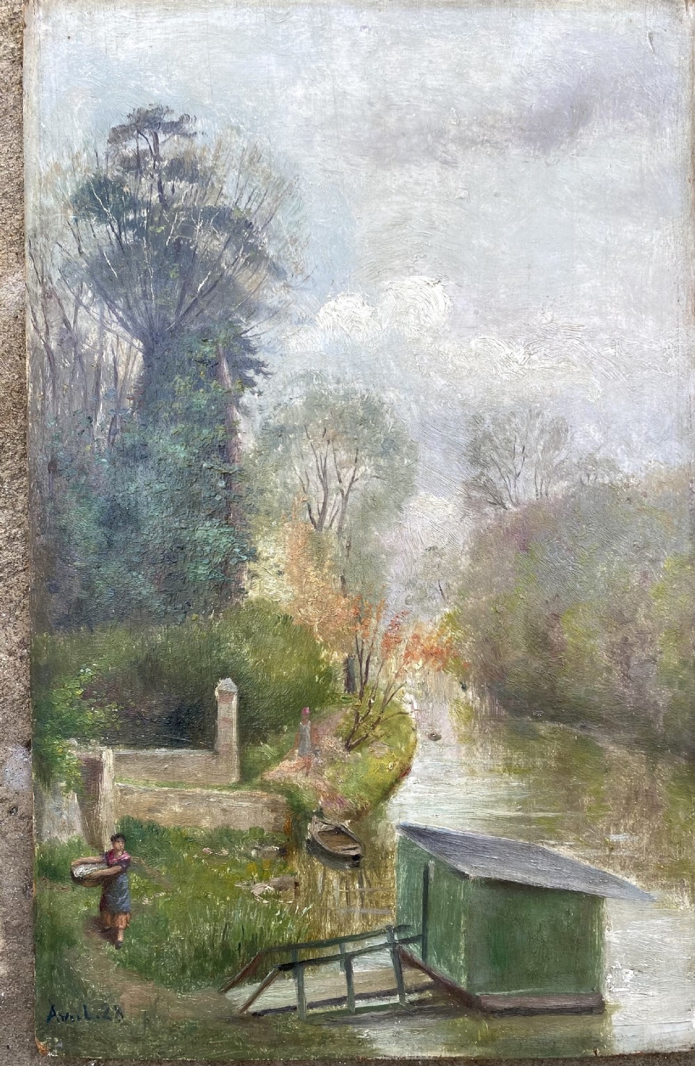 The Little Washerwoman, Doing The Laundry, April 1928, Figure In A