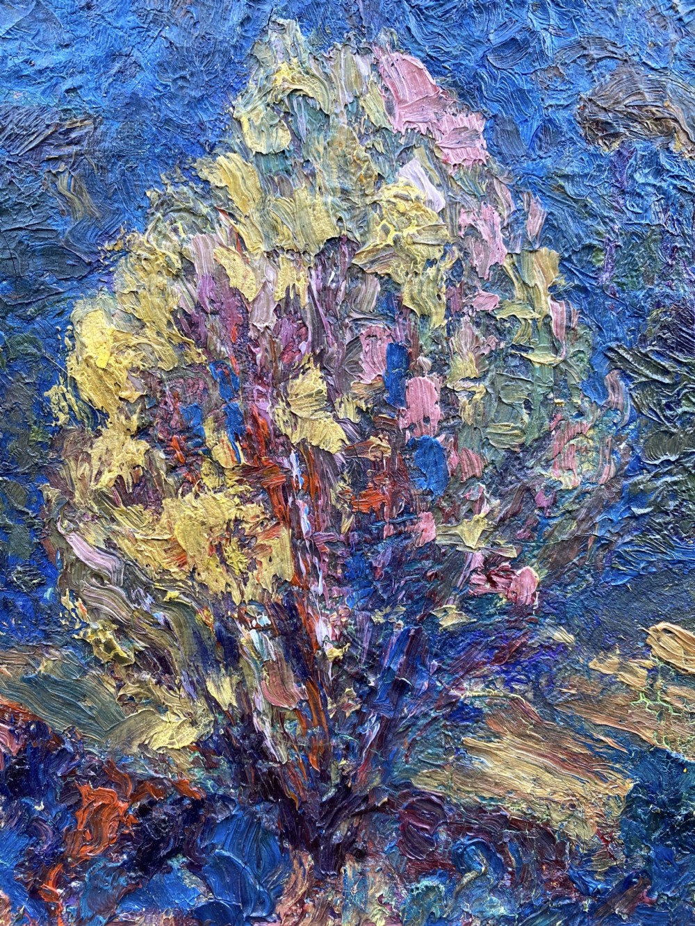 Flamboyant Trees, Fauve Landscape, 1910, colourful French oil on canvas View VIII