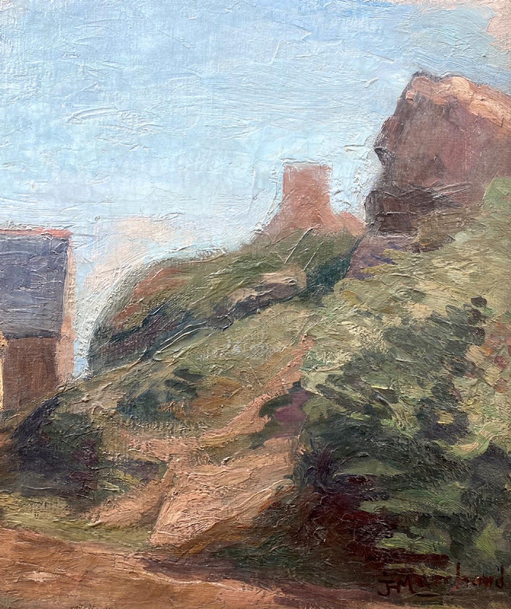 Masterpiece: the house by the sea, ca 1920, avant garde Bloomsbury group artist cubist Jean Hippolyte Marchand oil on canvas View IV