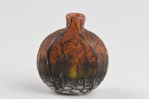 DAUM WINTER LANDSCAPE MINIATURE VASE - ADDITIONAL PHOTO 6
