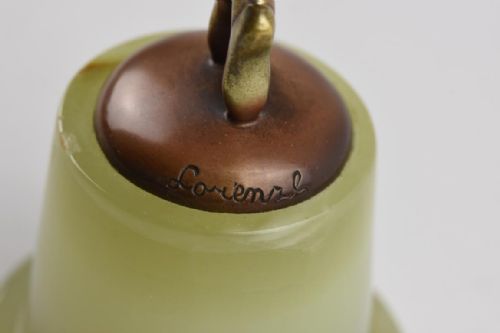 ART DECO BRONZE FIGURE BY JOSEF LORENZL LE BAISER - ADDITIONAL PHOTO 2