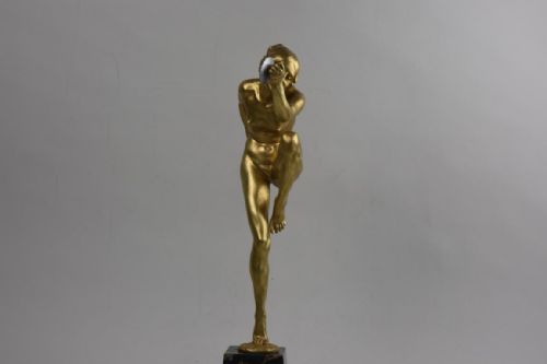 fig 1. Art Deco bronze figure Lucien Alliot Cymbal Dancer