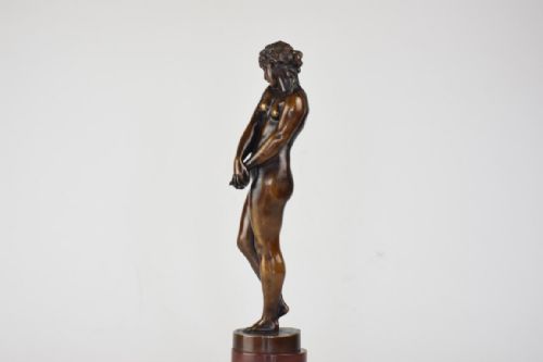 ART NOUVEAU PATINATED BRONZE FIGURE OF PSYCHE BY GUSTAVE EBERLEIN - ADDITIONAL PHOTO 2