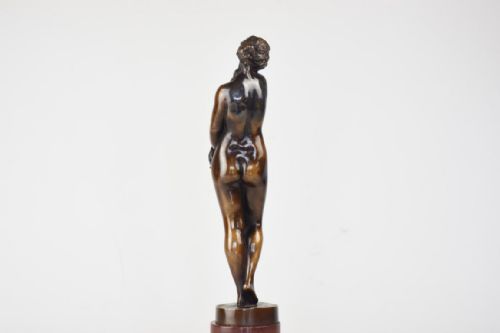 ART NOUVEAU PATINATED BRONZE FIGURE OF PSYCHE BY GUSTAVE EBERLEIN - ADDITIONAL PHOTO 3