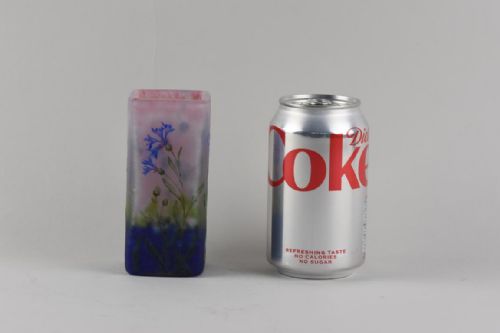 A DAUM CORNFLOWERS OR BLEUETS VASE - ADDITIONAL PHOTO 1