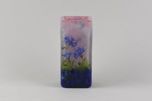 A DAUM CORNFLOWERS OR BLEUETS VASE - ADDITIONAL PHOTO 2