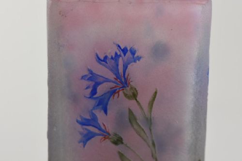 A DAUM CORNFLOWERS OR BLEUETS VASE - ADDITIONAL PHOTO 7