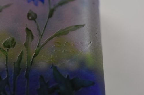 A DAUM CORNFLOWERS OR BLEUETS VASE - ADDITIONAL PHOTO 8