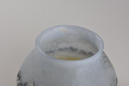 DAUM DUTCH WINTER LANDSCAPE VASE - ADDITIONAL PHOTO 4