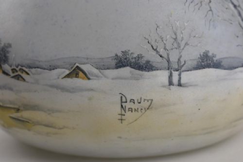 DAUM DUTCH WINTER LANDSCAPE VASE - ADDITIONAL PHOTO 7