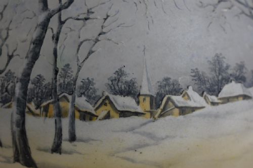 DAUM DUTCH WINTER LANDSCAPE VASE - ADDITIONAL PHOTO 8
