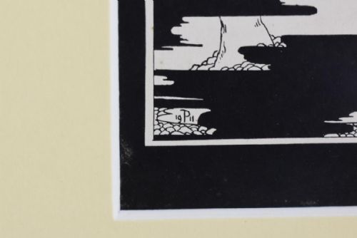 SCOTTISH ARTS AND CRAFTS PEN AND INK DRAWING - ADDITIONAL PHOTO 1