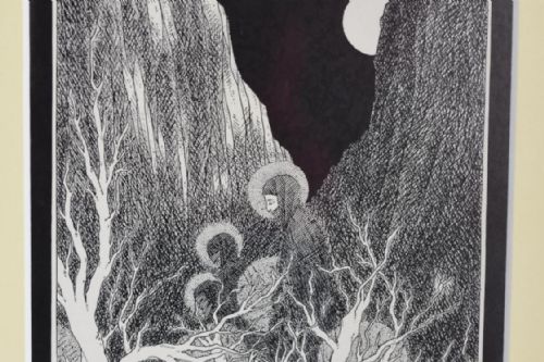 SCOTTISH ARTS AND CRAFTS PEN AND INK DRAWING - ADDITIONAL PHOTO 2