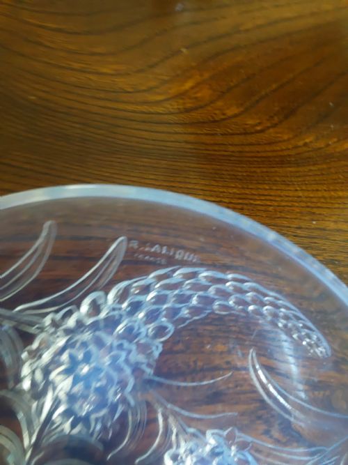 RENE LALIQUE VERONIQUE SHALLOW BOWL - ADDITIONAL PHOTO 1