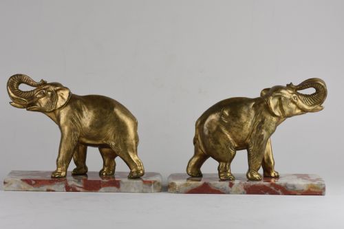 ART DECO ELEPHANT BOOKENDS - ADDITIONAL PHOTO 1