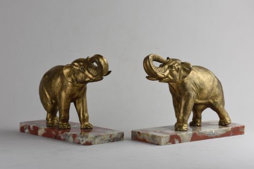 ART DECO ELEPHANT BOOKENDS - ADDITIONAL PHOTO 2