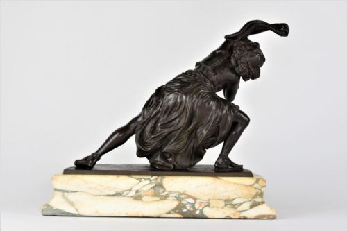 ART DECO BRONZE DANCER OF CARTHAGE BY CLAIRE COLINET - ADDITIONAL PHOTO 2