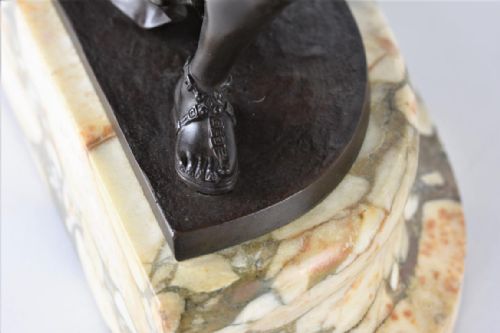 ART DECO BRONZE DANCER OF CARTHAGE BY CLAIRE COLINET - ADDITIONAL PHOTO 5