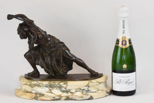 ART DECO BRONZE DANCER OF CARTHAGE BY CLAIRE COLINET - ADDITIONAL PHOTO 1