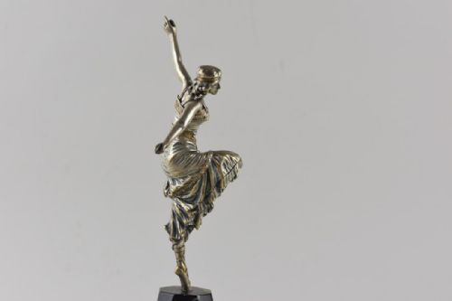 ART DECO BRONZE FIGURE RUSSIAN DANCER BY PAUL PHILIPPE IN RARE SMALL SIZE - ADDITIONAL PHOTO 3