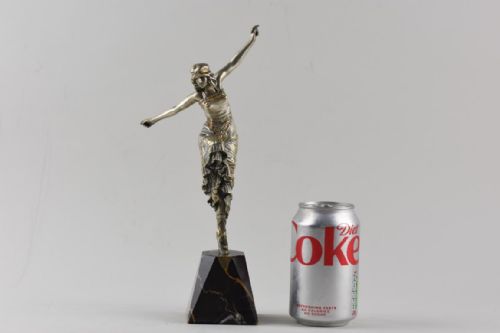 ART DECO BRONZE FIGURE RUSSIAN DANCER BY PAUL PHILIPPE IN RARE SMALL SIZE - ADDITIONAL PHOTO 4