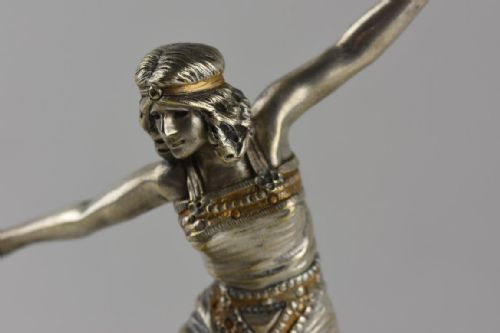 ART DECO BRONZE FIGURE RUSSIAN DANCER BY PAUL PHILIPPE IN RARE SMALL SIZE - ADDITIONAL PHOTO 5