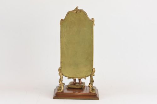 ART NOUVEAU BRONZE FIGURE BY EMILE PINEDO WOMAN WITH MIRROR - ADDITIONAL PHOTO 1