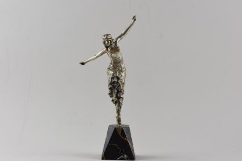 art deco bronze figure russian dancer by paul philippe in rare small size - CATEGORY: ANTIQUE SCULPTURES - DATED 1920