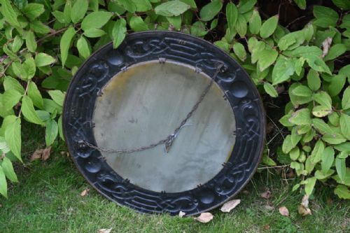 ARTS AND CRAFTS GLASGOW SCHOOL BRASS MIRROR - ADDITIONAL PHOTO 1
