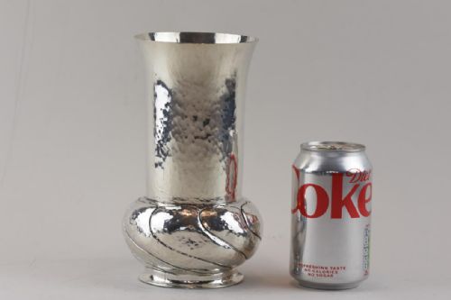 ARTS AND CRAFTS SILVER PLATE KESWICK SCHOOL OF INDUSTRIAL ARTS VASE - ADDITIONAL PHOTO 2