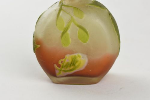 ART NOUVEAU EMILE GALLE VASE DECORATED WITH SYCAMORE LEAVES AND SEEDS - ADDITIONAL PHOTO 6