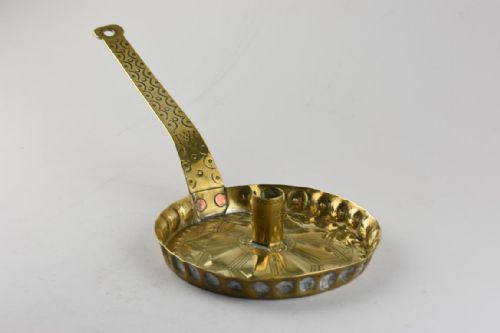 ARTS AND CRAFTS BRASS CHAMBERSTICK - ADDITIONAL PHOTO 1