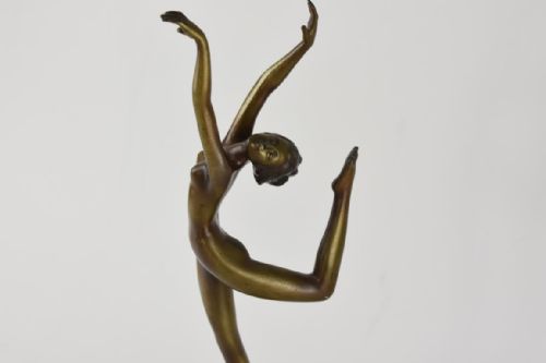 ART DECO BRONZE FIGURE ECSTACY BY JOSEF LORENZL - ADDITIONAL PHOTO 3