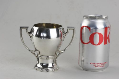 ARTS AND CRAFTS SILVER 2 HANDLED GOBLET - ADDITIONAL PHOTO 1