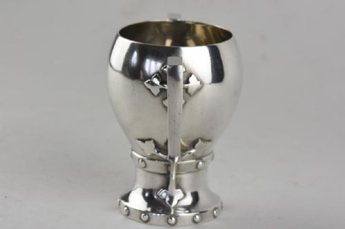 ARTS AND CRAFTS SILVER 2 HANDLED GOBLET - ADDITIONAL PHOTO 2