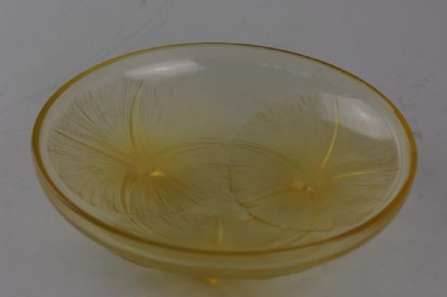 RENE LALIQUE AMBER VOLUBILIS BOWL - ADDITIONAL PHOTO 1