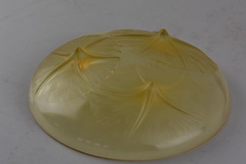 RENE LALIQUE AMBER VOLUBILIS BOWL - ADDITIONAL PHOTO 2
