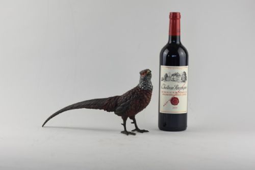 COLD PAINTED AUSTRIAN BRONZE FIGURE OF A PHEASANT - ADDITIONAL PHOTO 1