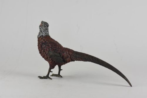 COLD PAINTED AUSTRIAN BRONZE FIGURE OF A PHEASANT - ADDITIONAL PHOTO 4