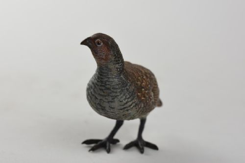 COLD PAINTED AUSTRIAN BRONZE FIGURE OF A PARTRIDGE - ADDITIONAL PHOTO 2