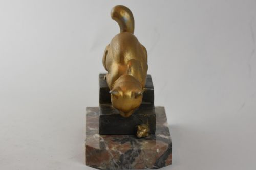 ART DECO CAT AND MOUSE BOOKENDS - ADDITIONAL PHOTO 3