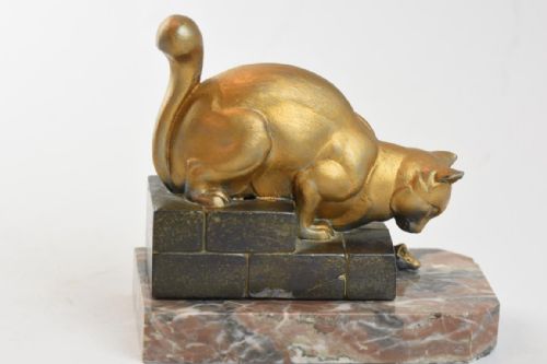 ART DECO CAT AND MOUSE BOOKENDS - ADDITIONAL PHOTO 7