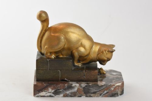 ART DECO CAT AND MOUSE BOOKENDS - ADDITIONAL PHOTO 10