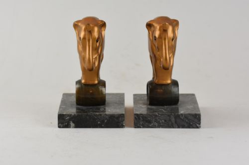 A RARE PAIR OF ART DECO ELEPHANT BOOKENDS - ADDITIONAL PHOTO 3