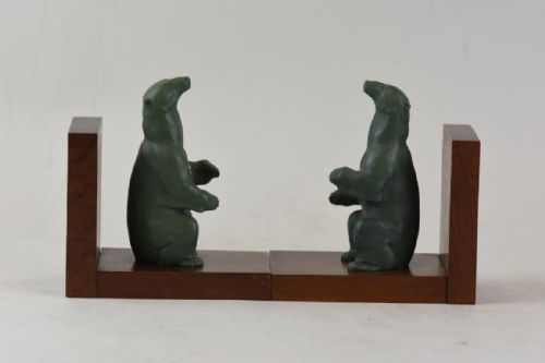ART DECO BOOKENDS WITH BEARS - ADDITIONAL PHOTO 3