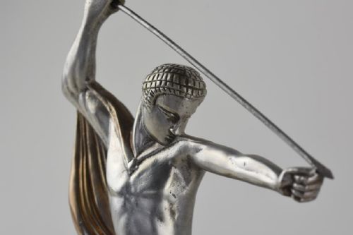 ART DECO BRONZE JAVELIN THROWER MICHEL DECOUX - ADDITIONAL PHOTO 7