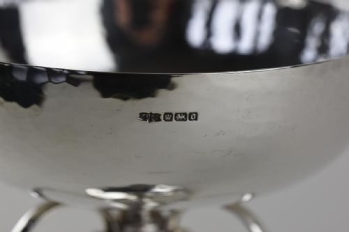 ARTS AND CRAFTS SILVER TAZZA BY JAMES DIXON - ADDITIONAL PHOTO 3
