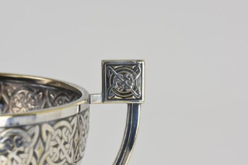 ART DECO 2 HANDLED CHAMPAGNE OR WINE COOLER IN SILVER PLATE BY WMF - ADDITIONAL PHOTO 4